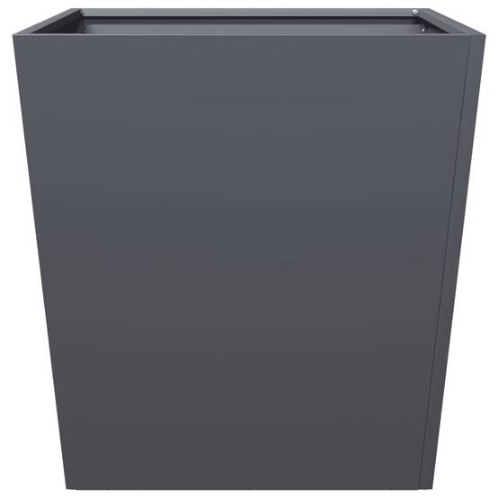 Jardinière Carrée Acier Pot de Fleurs Extérieur Anthracite 50x50x50 cm – ComfortXL Outdoor Living - Image 5