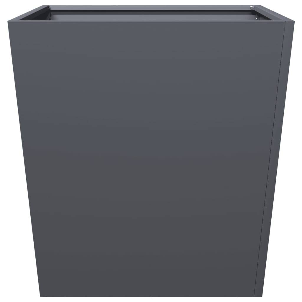 Jardinière Carrée Acier Pot de Fleurs Extérieur Anthracite 50x50x50 cm – ComfortXL Outdoor Living - Image 5