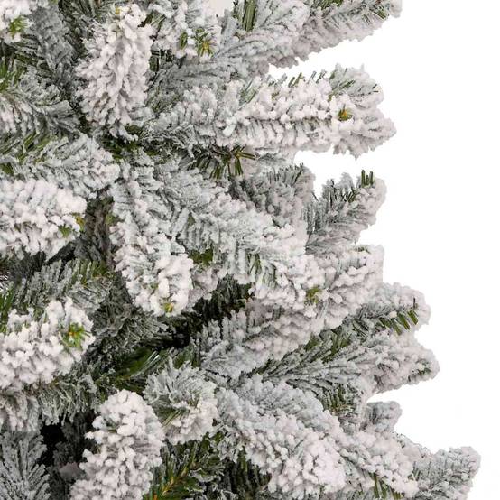 Créez une Ambiance Hivernale : Sapin de Noël Enneigé 270 cm avec LED et 120 Boules – ComfortXL Outdoor Living - Image 9