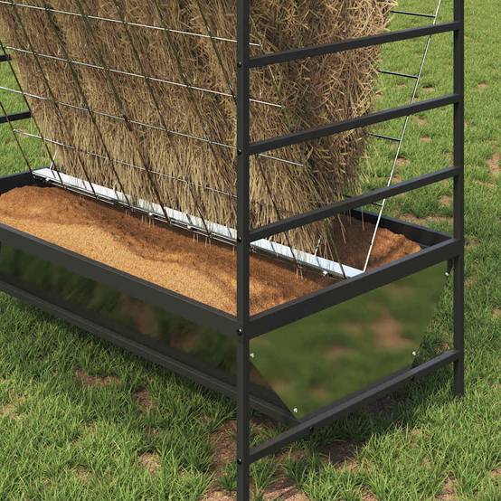 Distributeur Fourrage Galvanisé 15kg Grand Troupeau Argent - ComfortXL Outdoor Living - Image 4