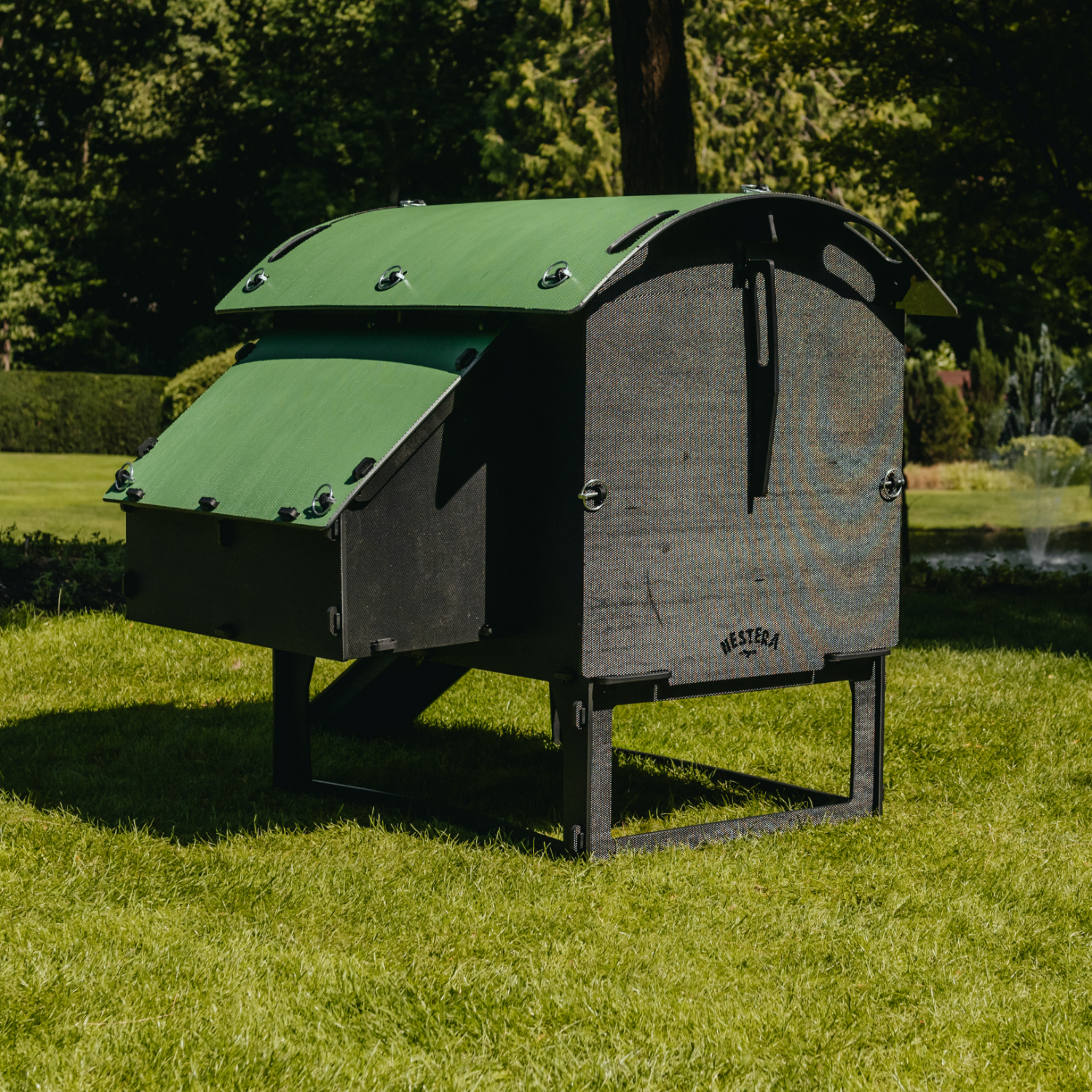 Poulailler Nestera The Lodge Medium  5 poules - Plastique recyclé - garanti 25 ans - Imagen 4