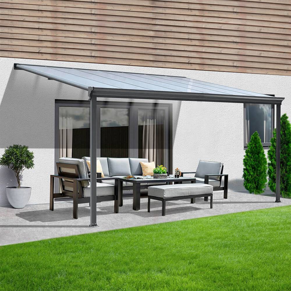 Home Deluxe - Couverture de terrasse HOME DELUXE SOLIS - 312 x 303 x cm Gris - Image 2
