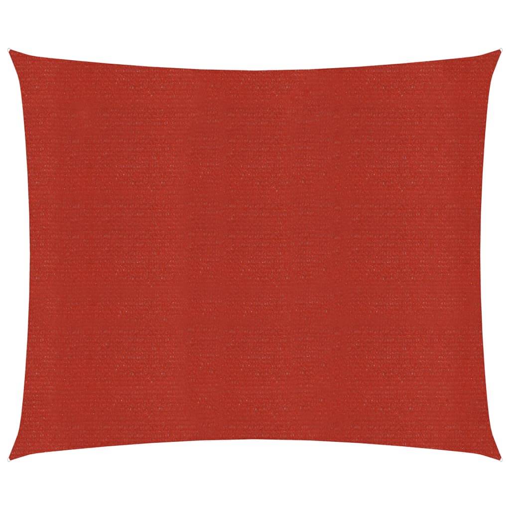 Helloshop26 - Voile d'ombrage 160 g/m² rouge 3 x 3 m PEHD - Imagen 1