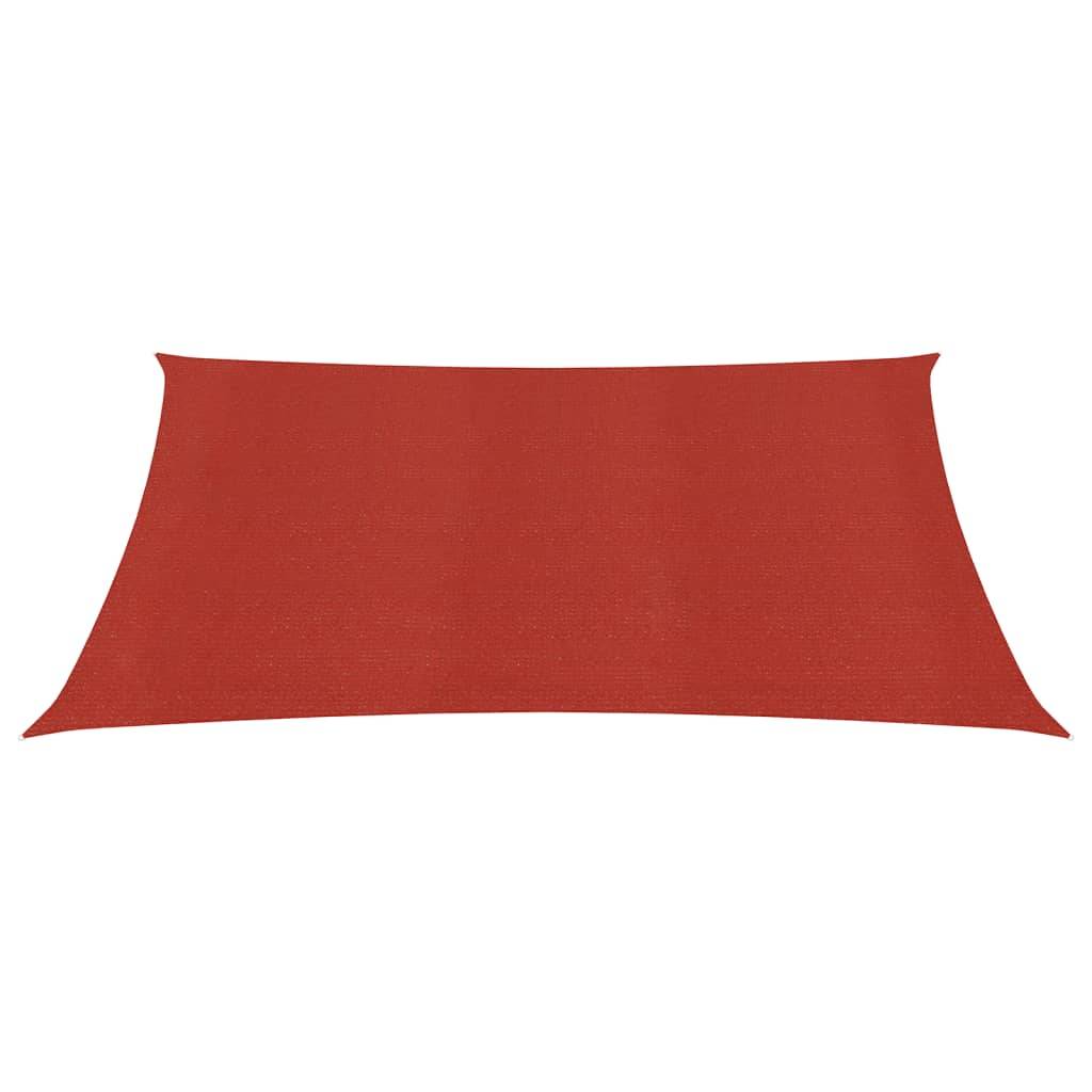 Helloshop26 - Voile d'ombrage 160 g/m² rouge 3 x 3 m PEHD - Imagen 2