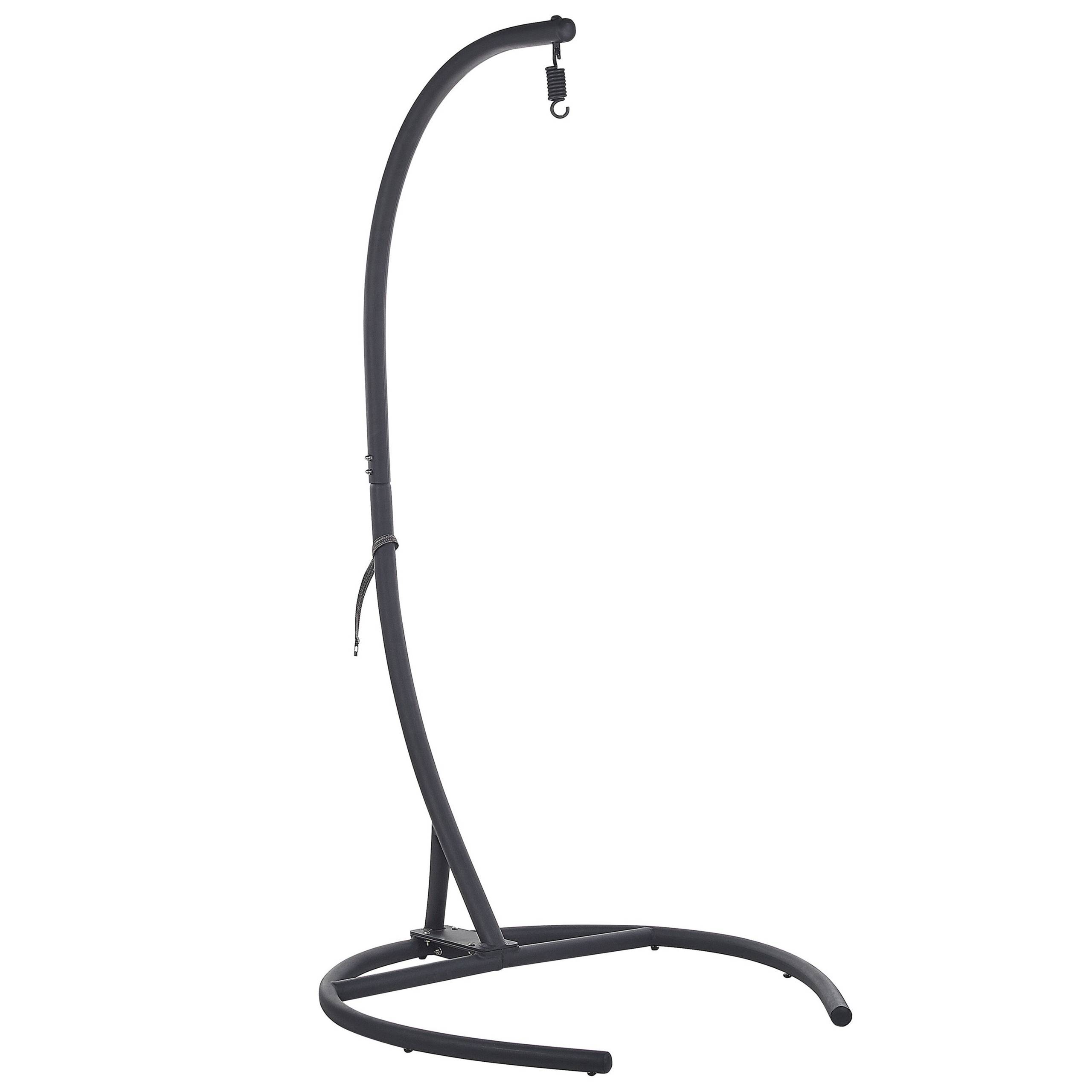 Beliani - Chaise porte-à-faux Tissu Gris foncé SESIA - 105x105x198- Beliani - Image 7