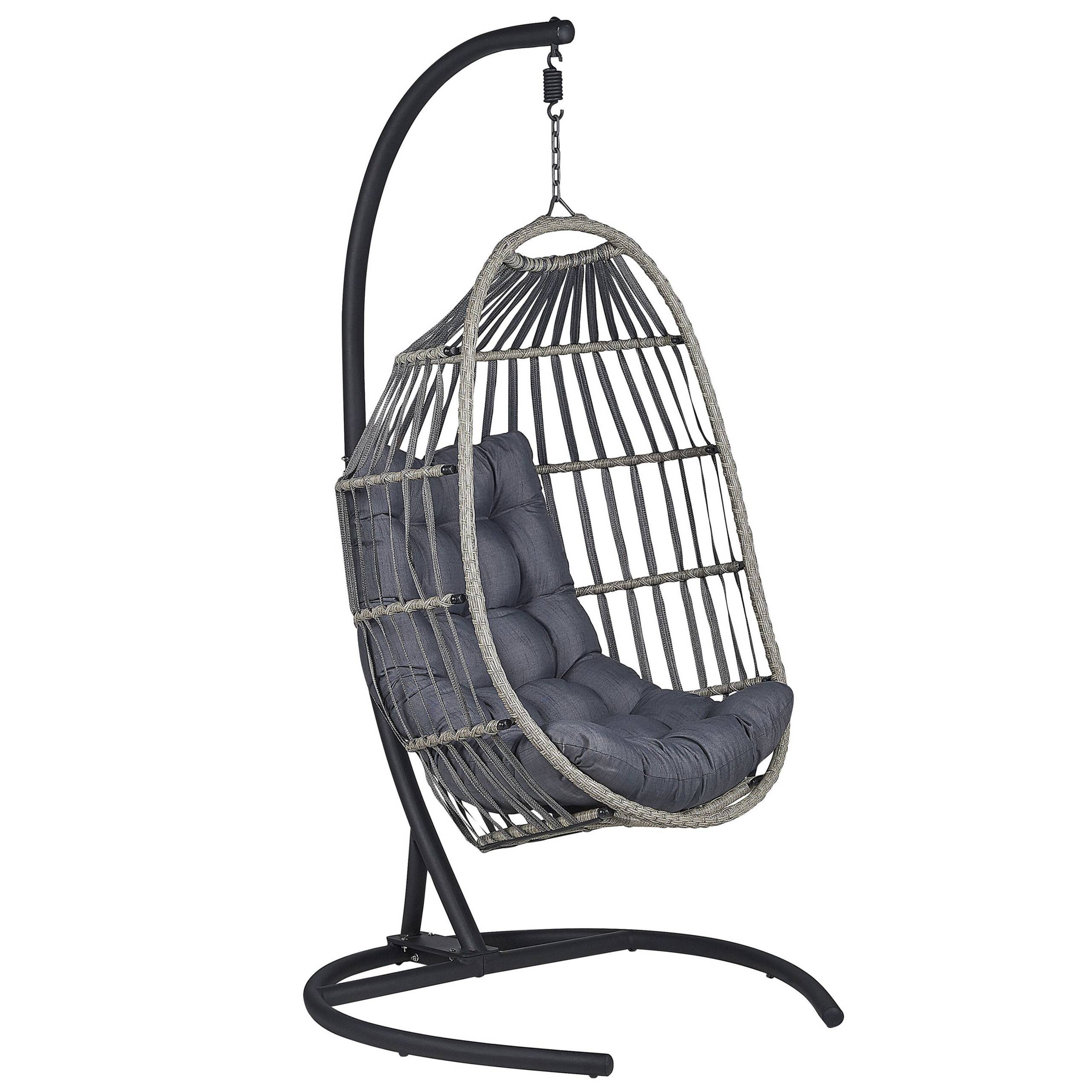 Beliani - Chaise porte-à-faux Tissu Gris foncé SESIA - Beliani - Imagen 2
