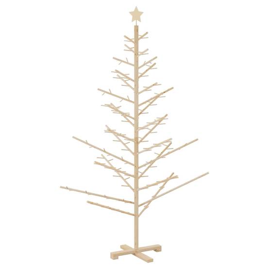 Vidaxl - Arbre de Noël en bois Naturel 180 cm Bois massif en pin vidaXL 42018057 - Image 8