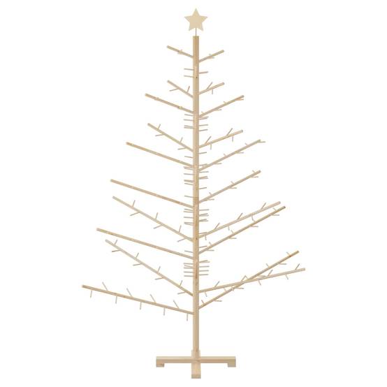 Vidaxl - Arbre de Noël en bois Naturel 180 cm Bois massif en pin vidaXL 42018057 - Image 6