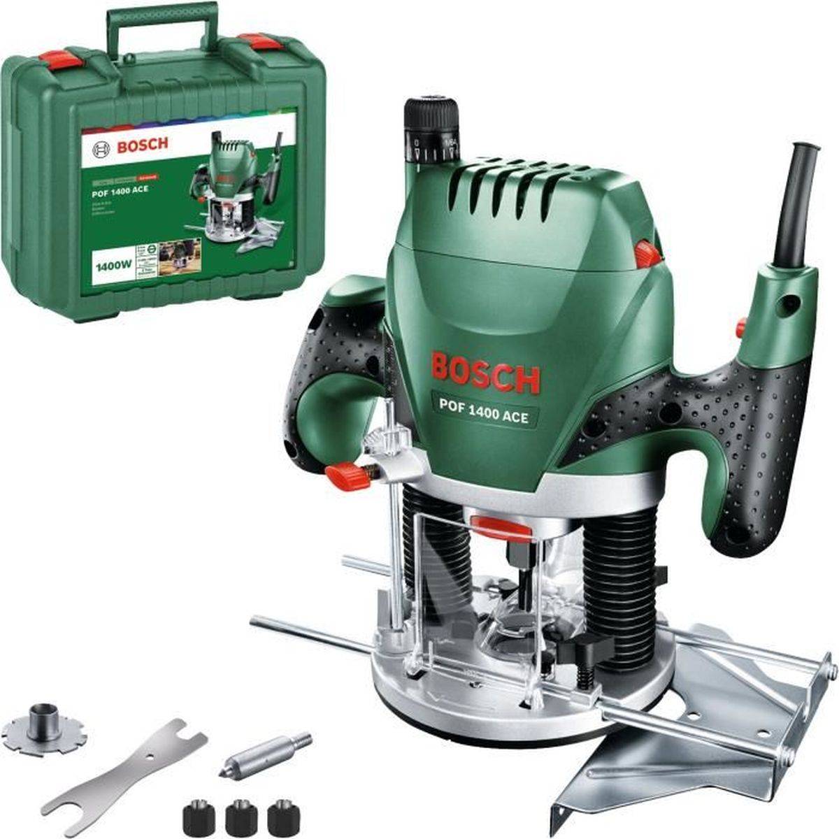 Bosch - Défonceuse Bosch POF 1400 ACE 1400 W, précision 1/10 mm, vitesse 11 000 à 28 000 tr/min - Bosch