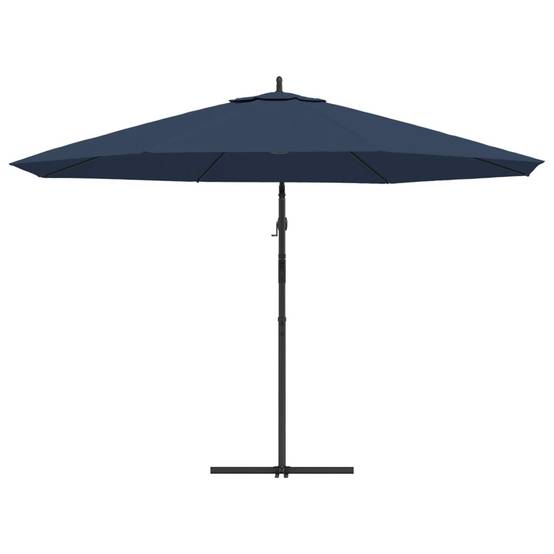 PANGIVO - Parasol déporté aluminium et polyester bleu foncé 350 x 350 x 268 cm - PANGIVO - Image 5