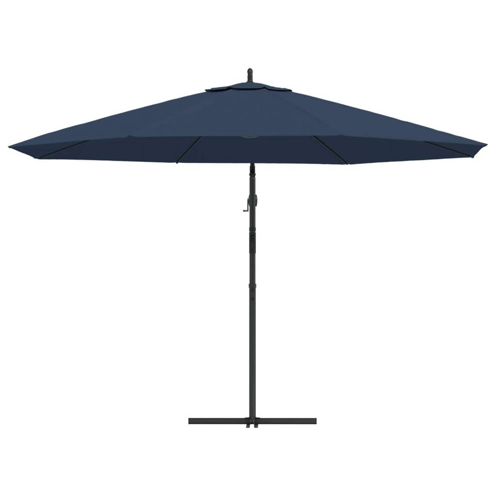 PANGIVO - Parasol déporté aluminium et polyester bleu foncé 350 x 350 x 268 cm - PANGIVO - Image 5