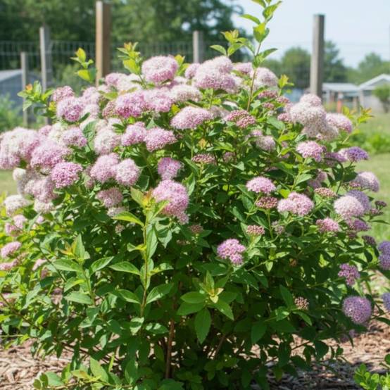 Spirée à feuilles de bouleau Pink Sparkler® 'COURISPI01', Spiraea à fleurs Rose - feuillage Caduc - Pot de 1,5L - 10/20 cm- hauteur à maturité De 0,5 - Image 7