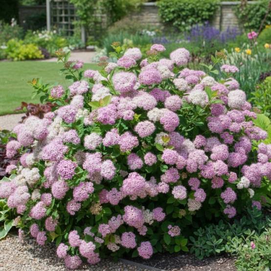 Spirée à feuilles de bouleau Pink Sparkler® 'COURISPI01', Spiraea à fleurs Rose - feuillage Caduc - Pot de 1,5L - 10/20 cm- hauteur à maturité De 0,5 - Image 6