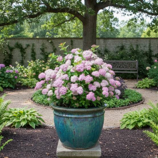 Spirée à feuilles de bouleau Pink Sparkler® 'COURISPI01', Spiraea à fleurs Rose - feuillage Caduc - Pot de 1,5L - 10/20 cm- hauteur à maturité De 0,5 - Image 5