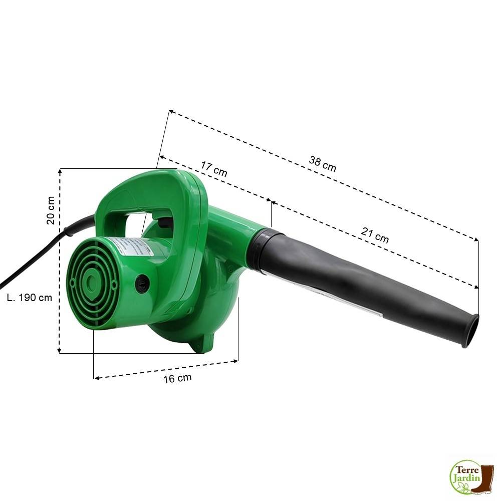 Terre Jardin - Souffleur aspirateur à main 500 W - Imagen 2