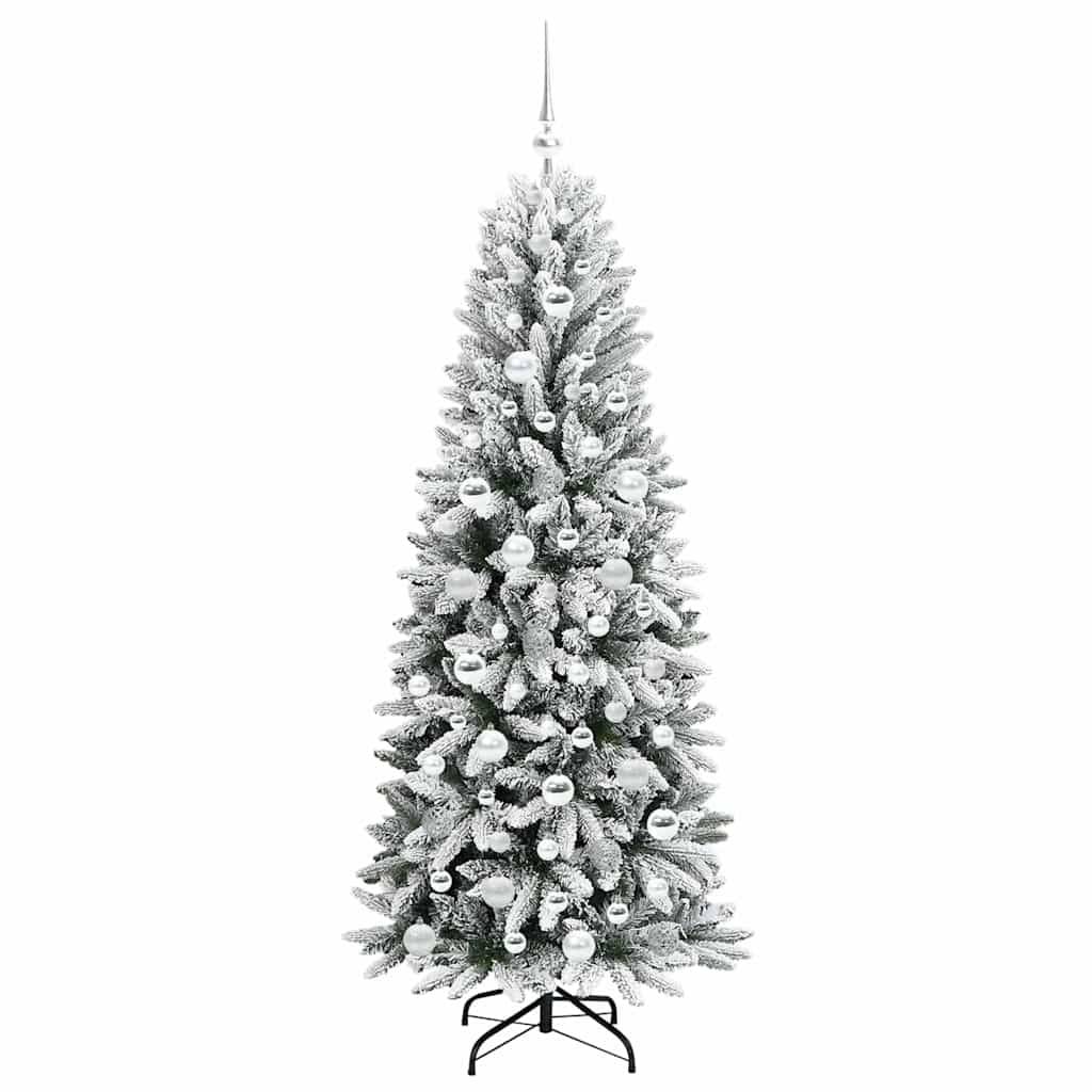 ComfortXL - Arbre de Noël Artificiel Hivernal 180 cm, Kit Complet Blanc Enneigé avec Guirlande LED – ComfortXL Outdoor Living - Image 4