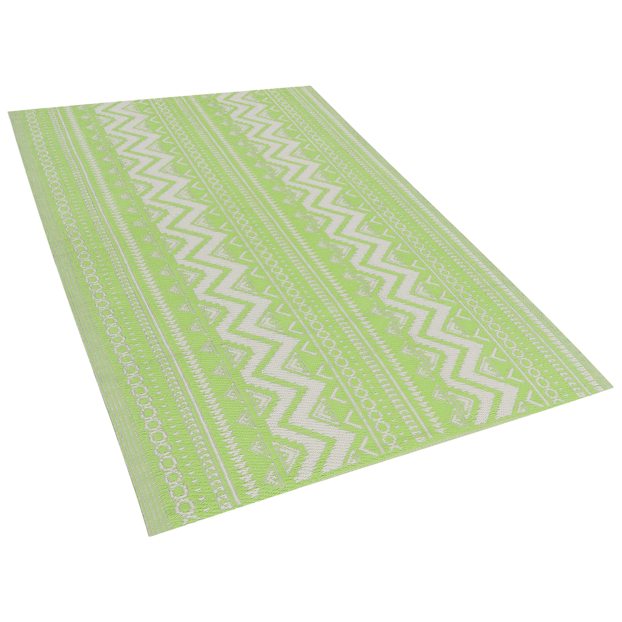 Beliani - Tapis d'extérieur Polypropylène Vert clair NAGPUR - Beliani - Imagen 3