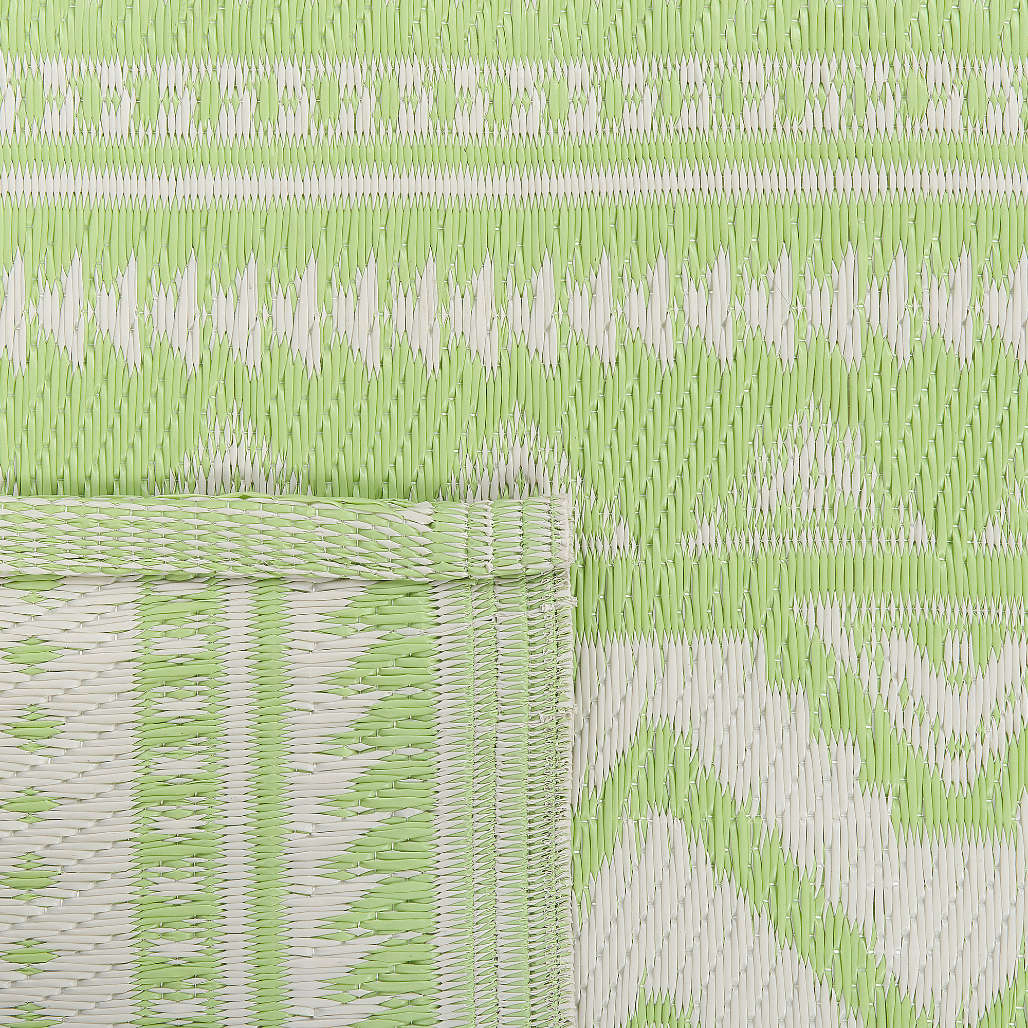Beliani - Tapis d'extérieur Polypropylène Vert clair NAGPUR - Beliani - Imagen 4