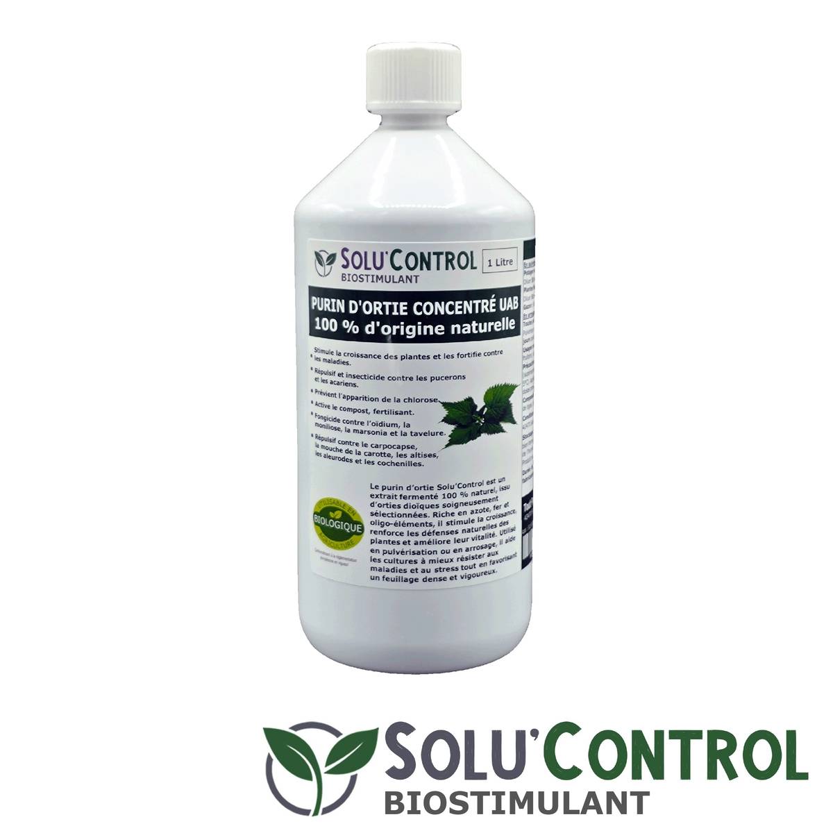 SOLU'CONTROL - Purin d’Ortie Naturel – 1L – Produit Végétal – Stimule la Croissance et Renforce les Plantes - Image 3
