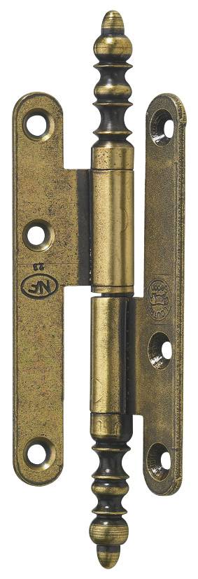 Paumelle acier pour meuble HETTICH, L.80 x l.45 mm - Image 1