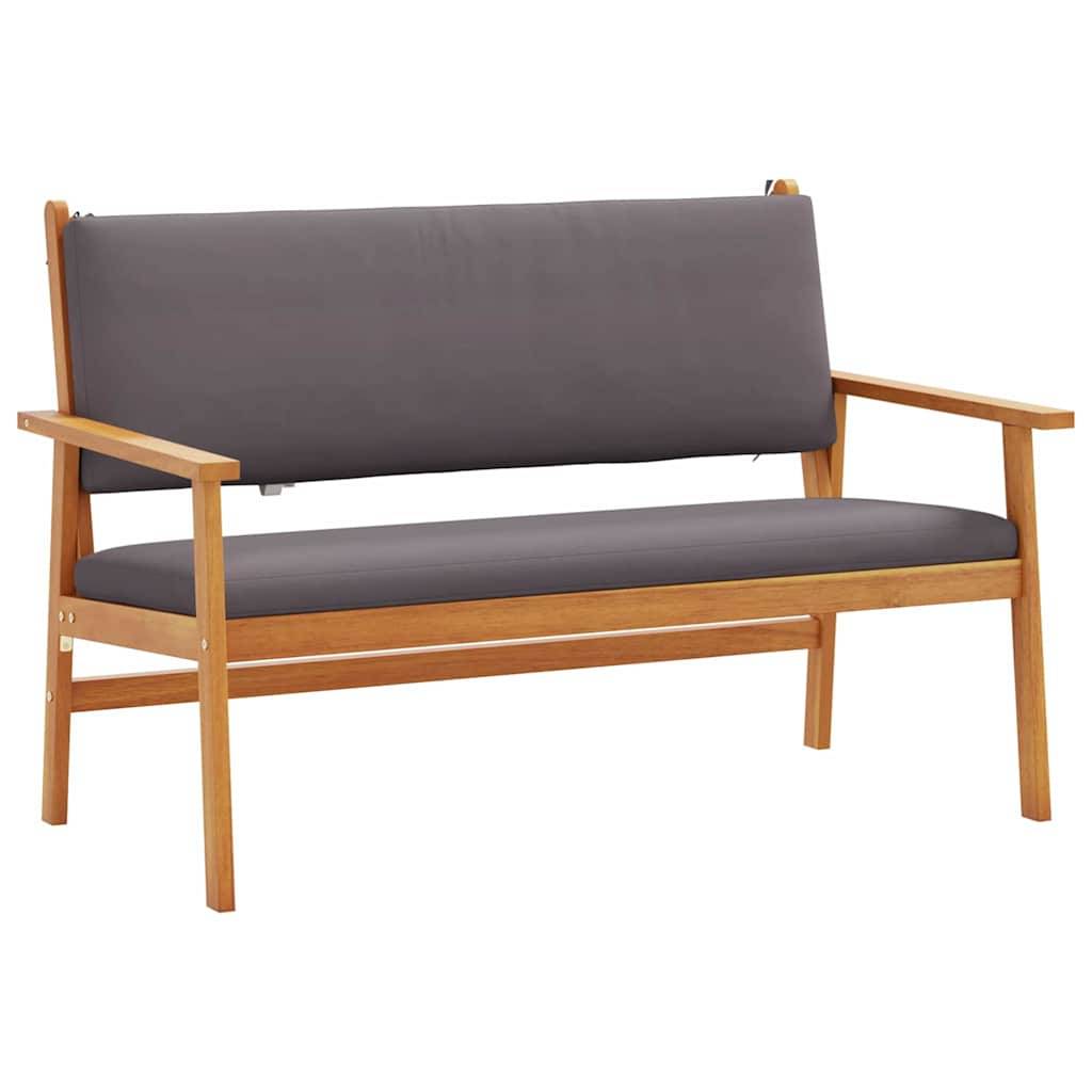 Banc de jardin | Banquette De Jardin | Banc Extérieur avec coussin Anthracite Bois d'Acacia Massif Maison Chic - Image 1