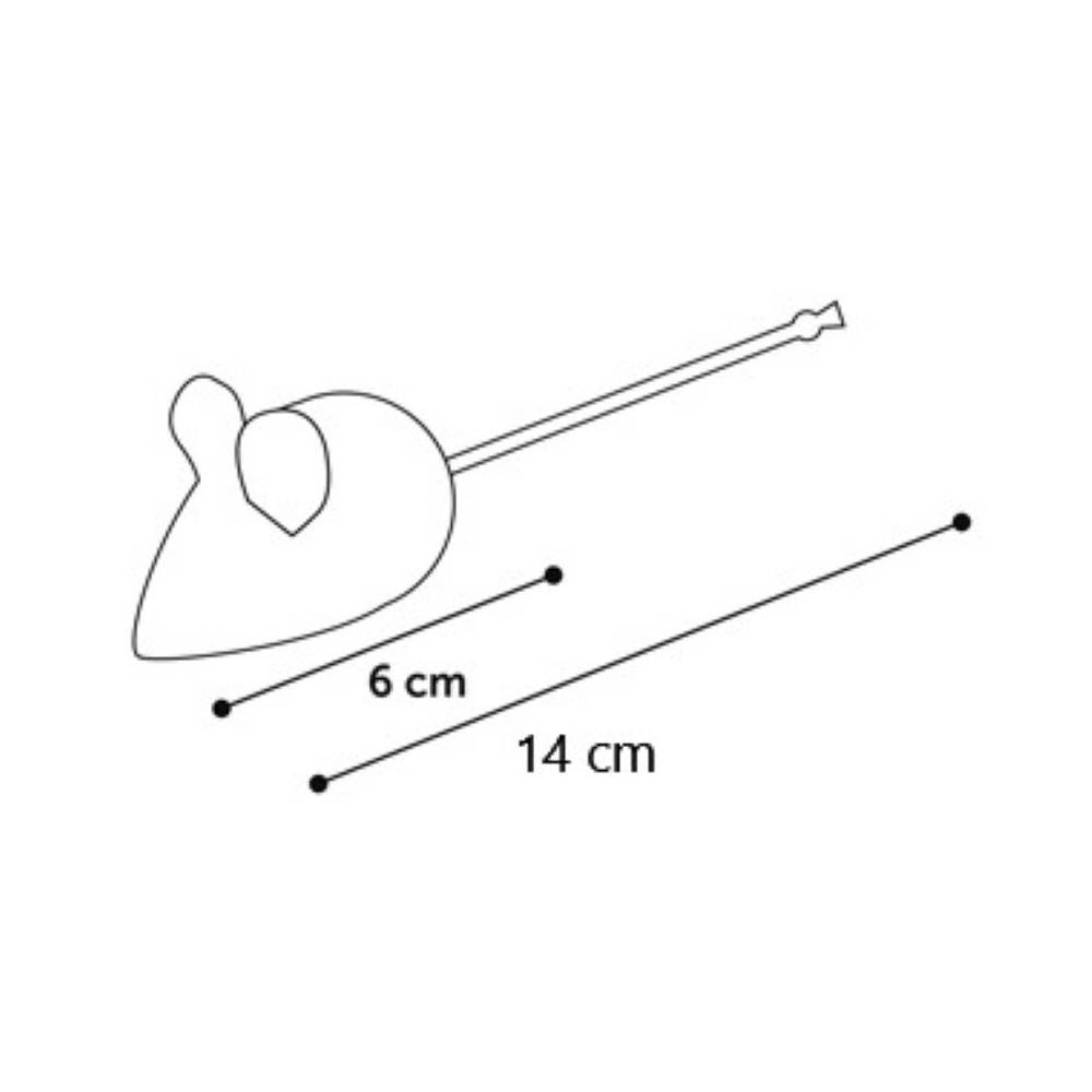 jouet chat lot de 3 souris Floera 14 cm  avec catnip - Imagen 3