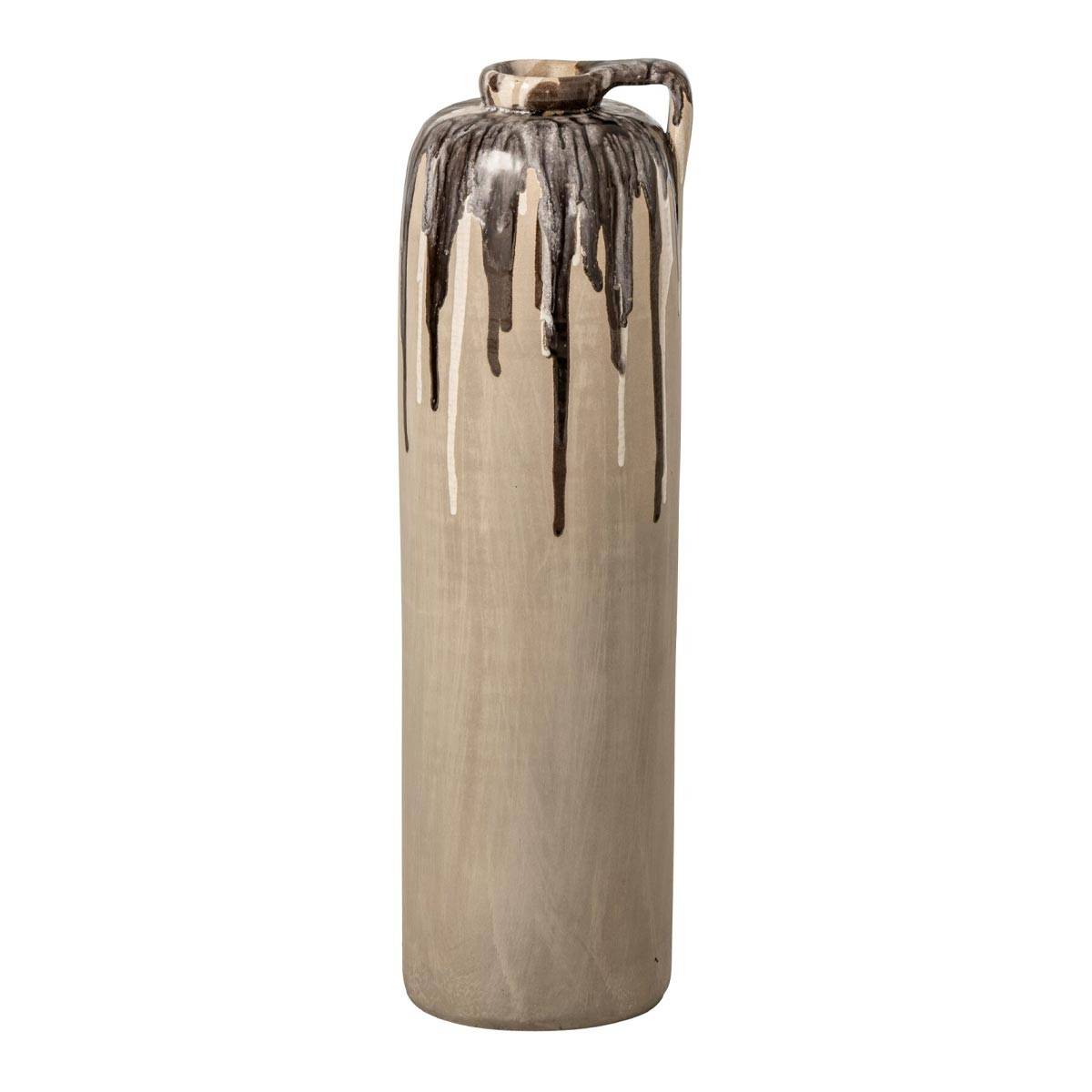 J-Line - Vase Haut en Céramique "Canyon" 54cm Beige