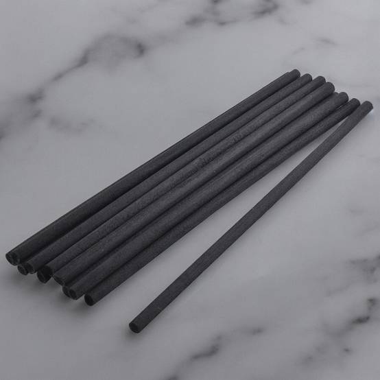 Zen'Arôme Lot de 10 Tiges en Rotin pour Diffuseur par Capillarité - Recharge en Rotin Naturel - Longueur 23cm de Couleur Noire - Image 2
