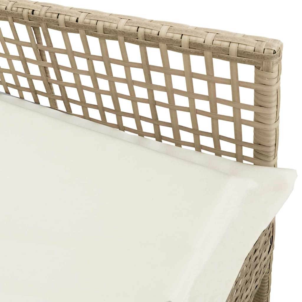 Prolenta Premium - Chaises de jardin rotin beige  55 x 53 x 85 cm  - Prolenta premium p378.4 - Image 7