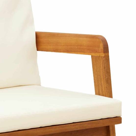 Banc de jardin | Banquette De Jardin | Banc Extérieur Huile Naturelle Bois d'Acacia Massif Maison Chic - Image 7