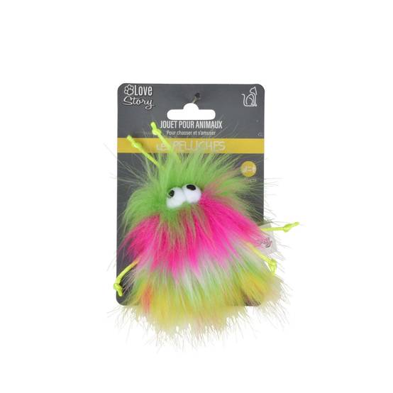 Love Story - Jouet Peluche pour Chat "Monstre" 11cm Multicolore - Image 2