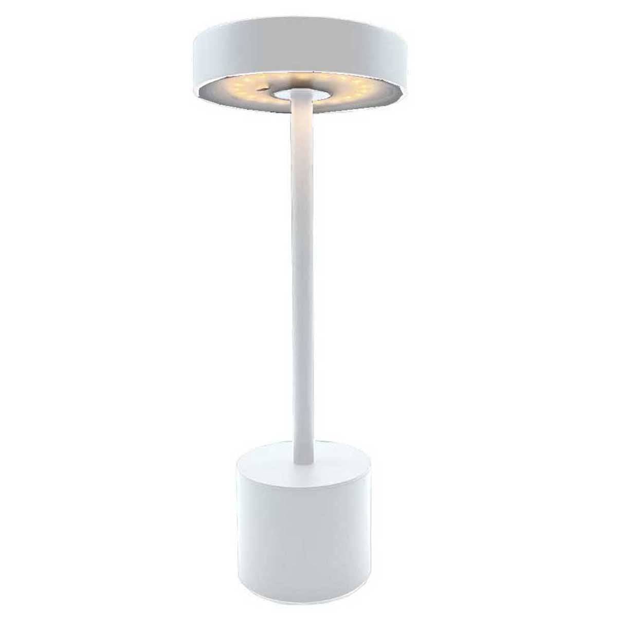 Lumisky - Lampe de table sans fil ROBY Blanc H30cm - Imagen 1