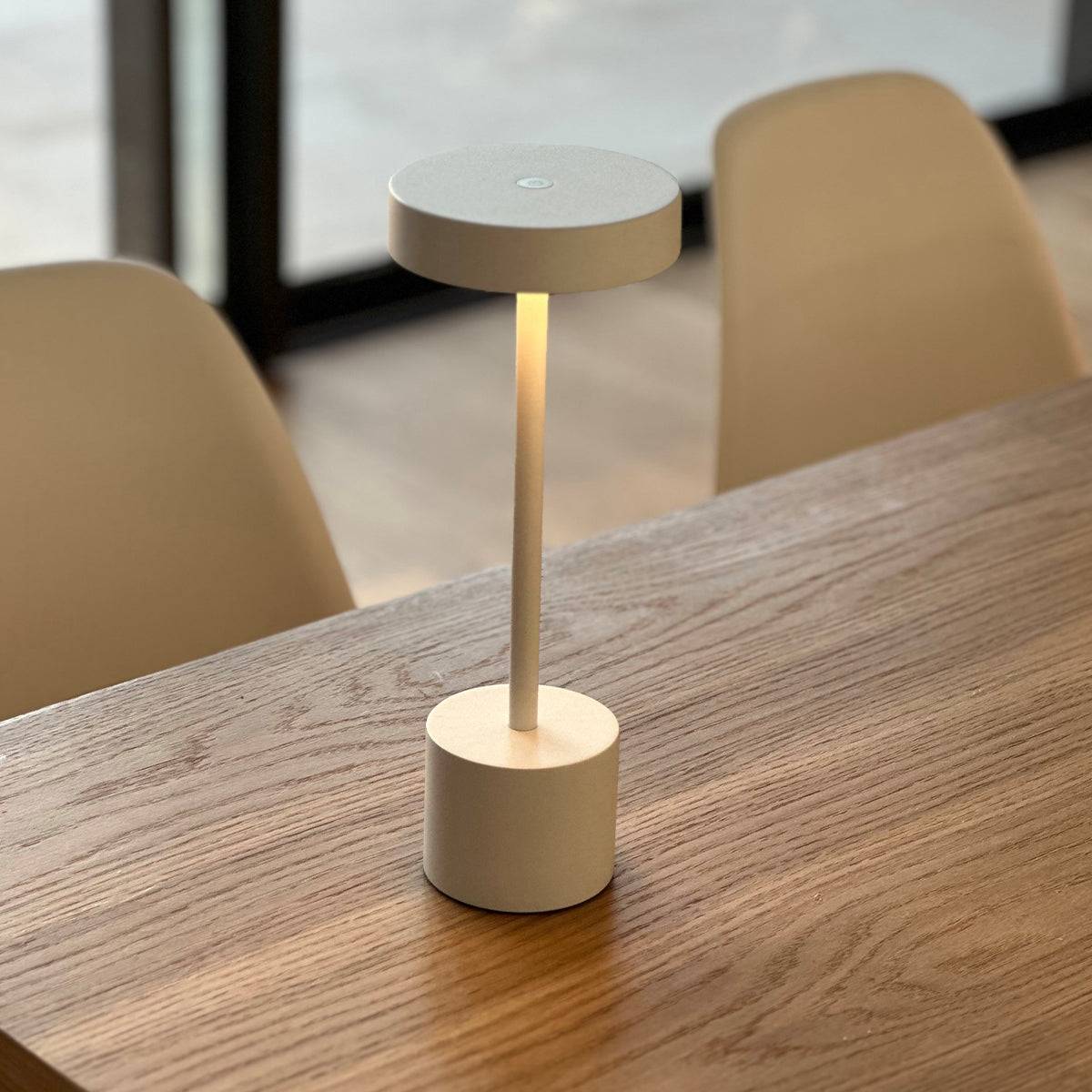 Lumisky - Lampe de table sans fil ROBY Blanc H30cm - Imagen 9