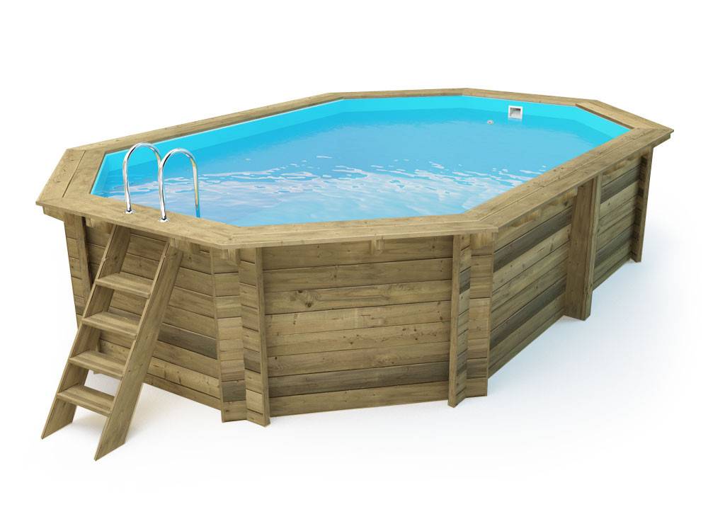 Habitat Et Jardin - Piscine Bois " Miami 145  " - 4.86 X 3.36 X 1.45 M -habitat Et Jardin - Image 3