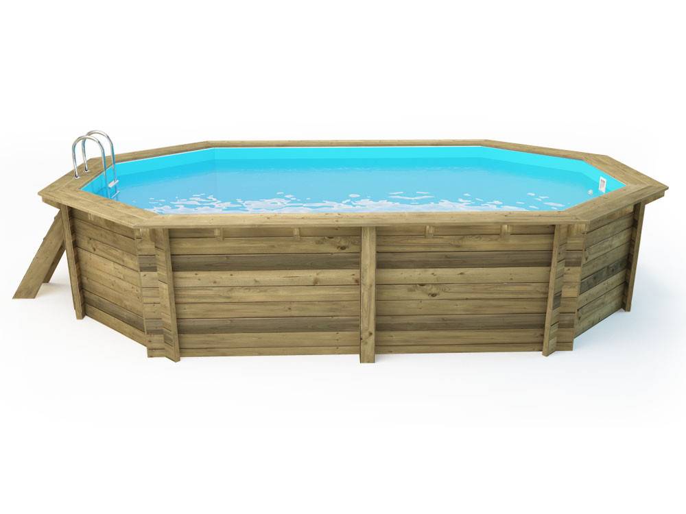 Habitat Et Jardin - Piscine Bois " Miami 145  " - 4.86 X 3.36 X 1.45 M -habitat Et Jardin - Image 4