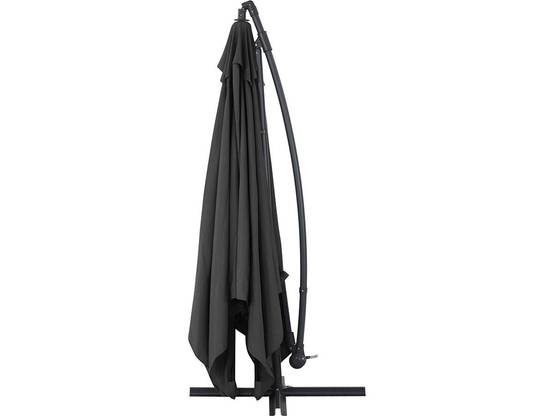 Parasol Jardin Déporté Alu "ilios 3" - Carré - 3 X 3 M - Noir - Dalles Incluses -habitat Et Jardin - Image 2