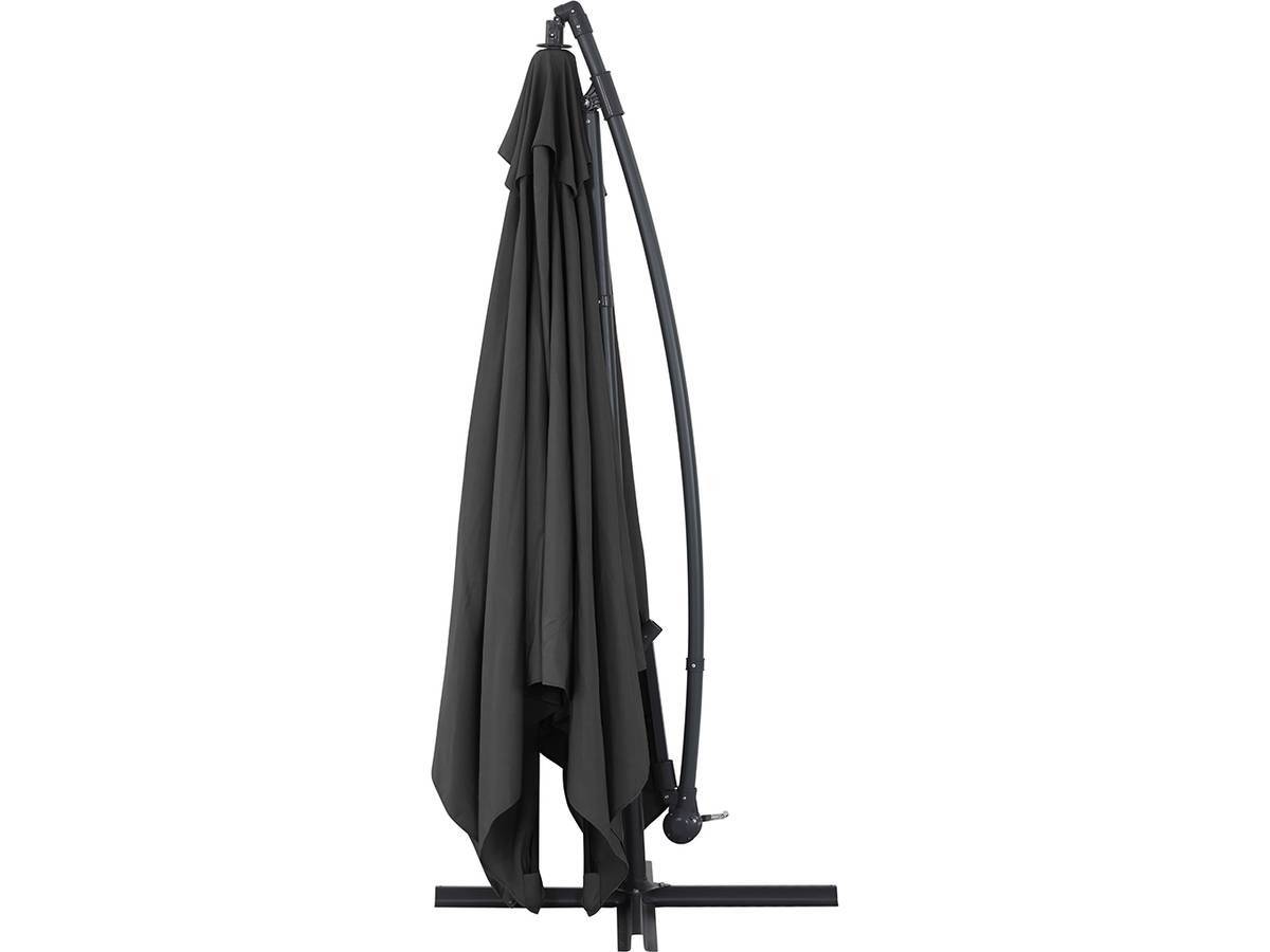 Parasol Jardin Déporté Alu "ilios 3" - Carré - 3 X 3 M - Noir - Dalles Incluses -habitat Et Jardin - Imagen 2