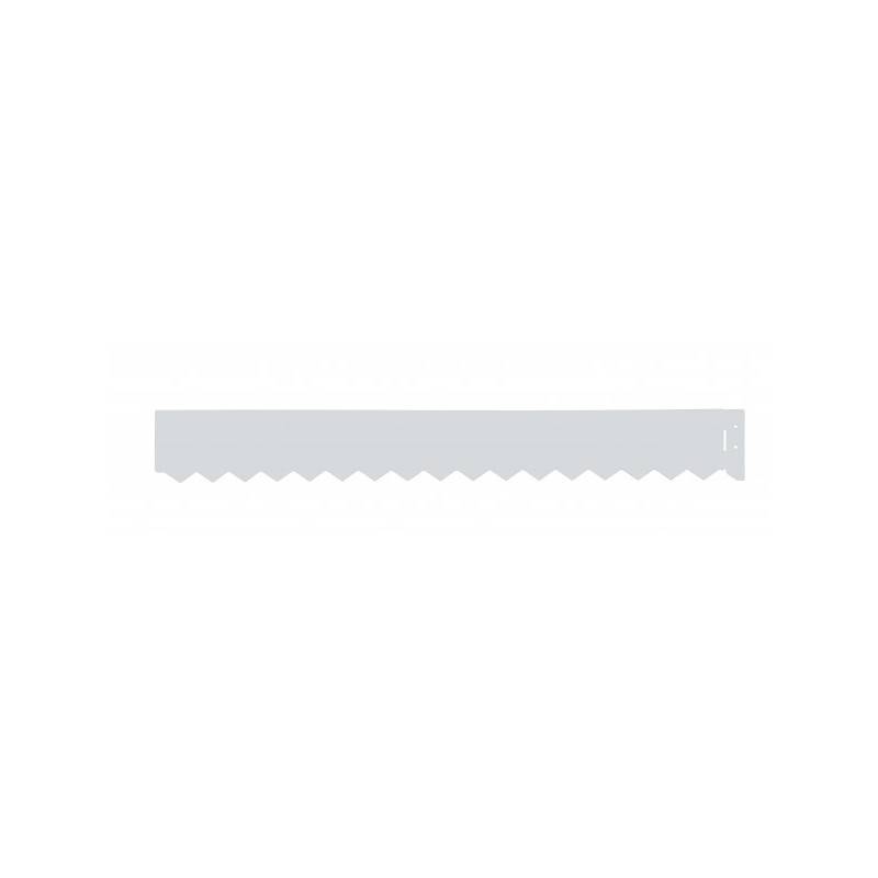 Jardinex - Bordure jardin droite acier galvanisé - 99 x 12 cm - Gris galvanisé  - Jardinex - Imagen 1