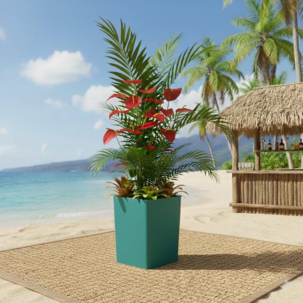 Pot de fleur carré suerte h 67 cm-plast'up rotomoulage - Image 4