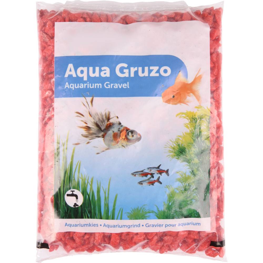 animallparadise - Gravier neon rouge 1 kg pour aquarium. - Imagen 1
