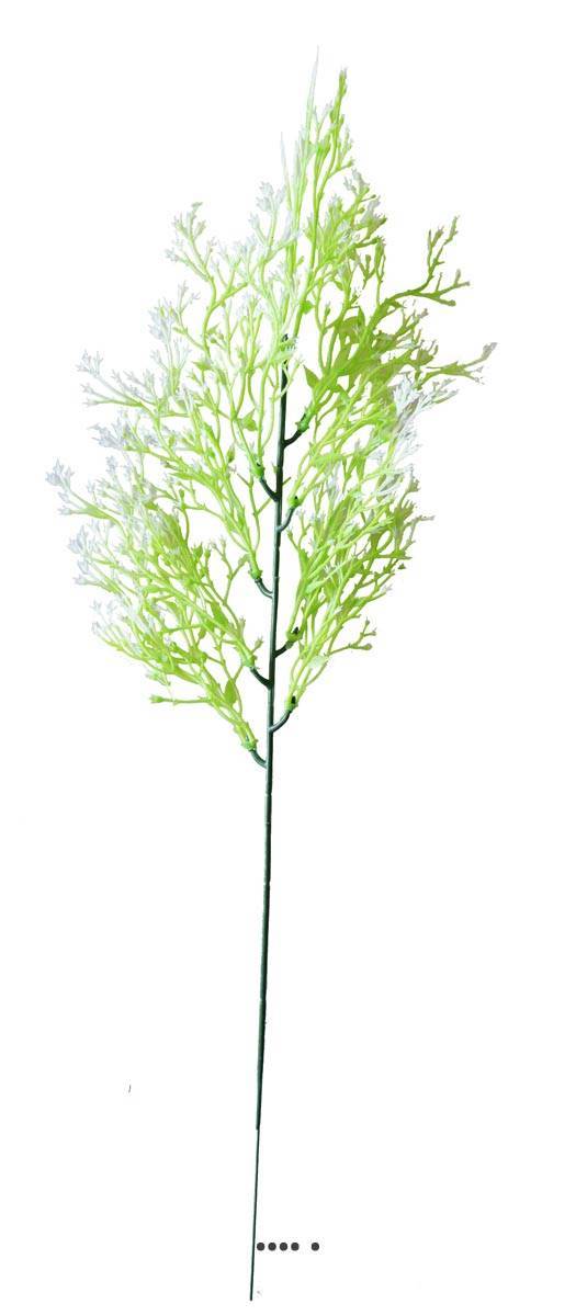 Artificielles - Herbe de mer en pic plastique artificiel vert-blanc H 48 cm aerienne - Imagen 1