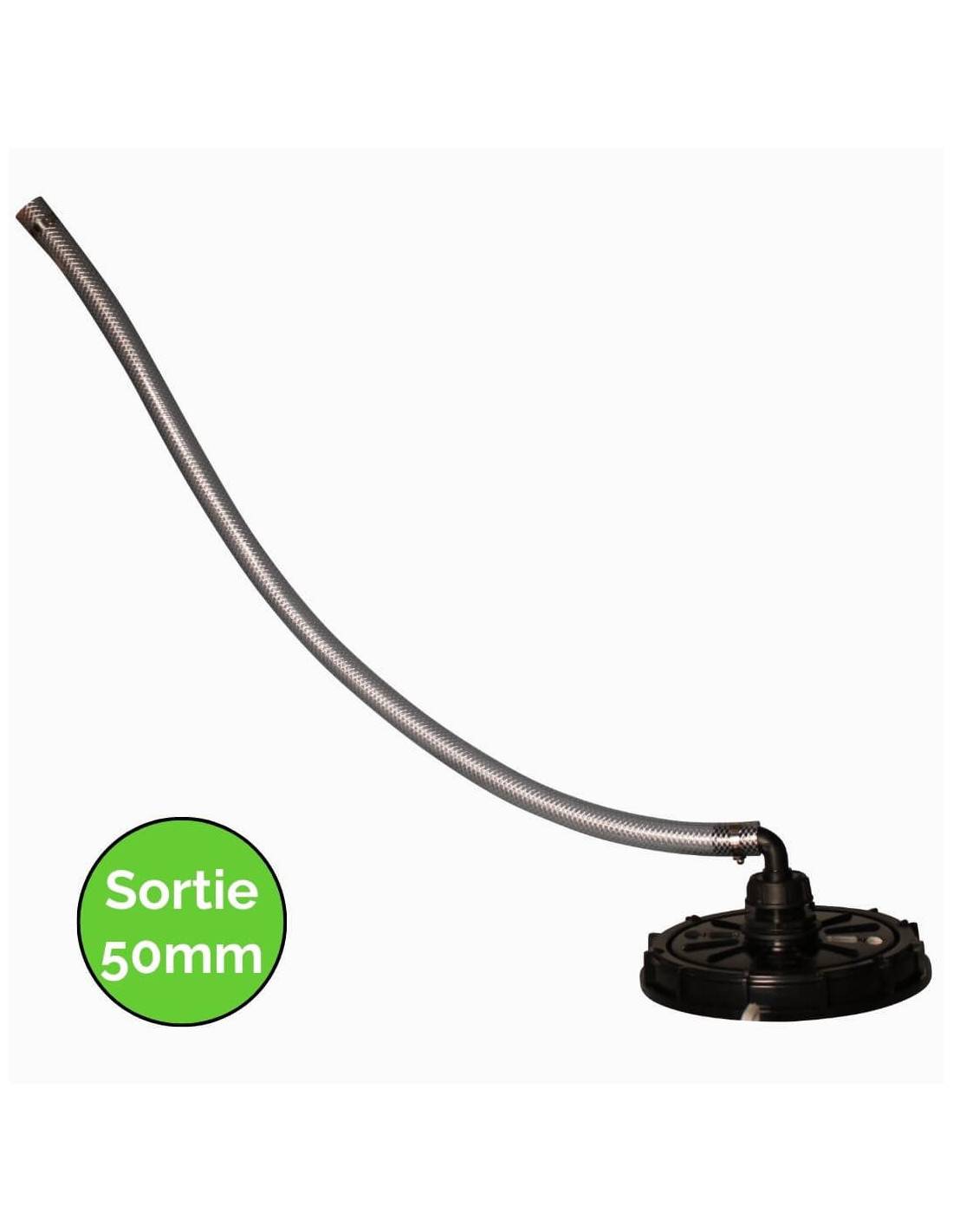 Kit collecteur - Couvercle de cuve 1000L Ø220 mm - Sortie 50 mm - 1 m - Image 1