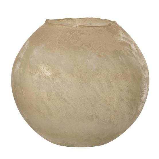 Vase Rond Design en Verre "Soda" 25cm Or - Image 1