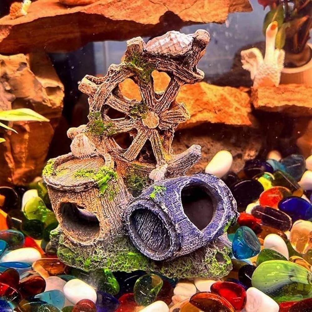Ornement Aquarium Barrel Cave 1 PCS - Image 2