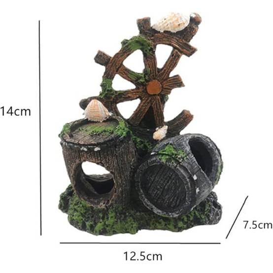 Ornement Aquarium Barrel Cave 1 PCS - Image 5