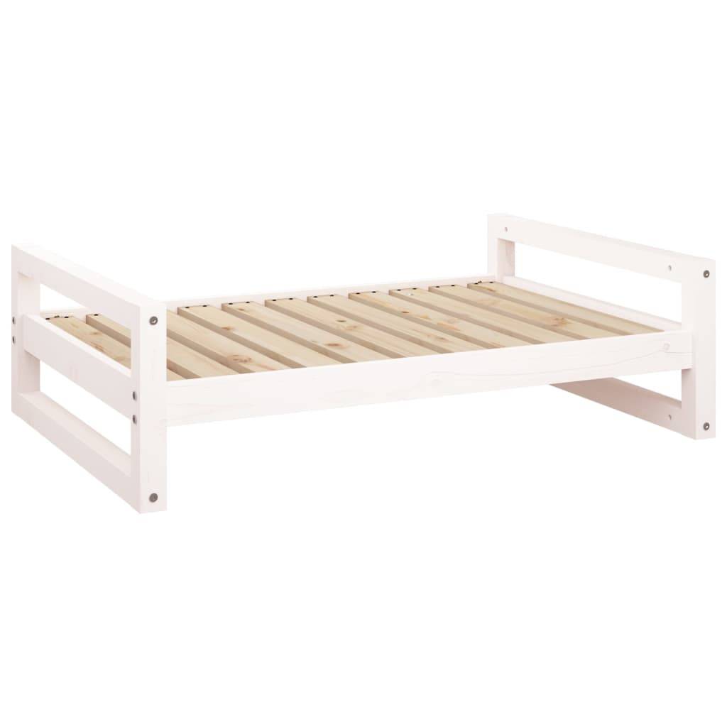 Vidaxl - Lit pour chien Blanc 95,5x65,5x28 cm Bois de pin solide vidaXL 821483 - Imagen 2