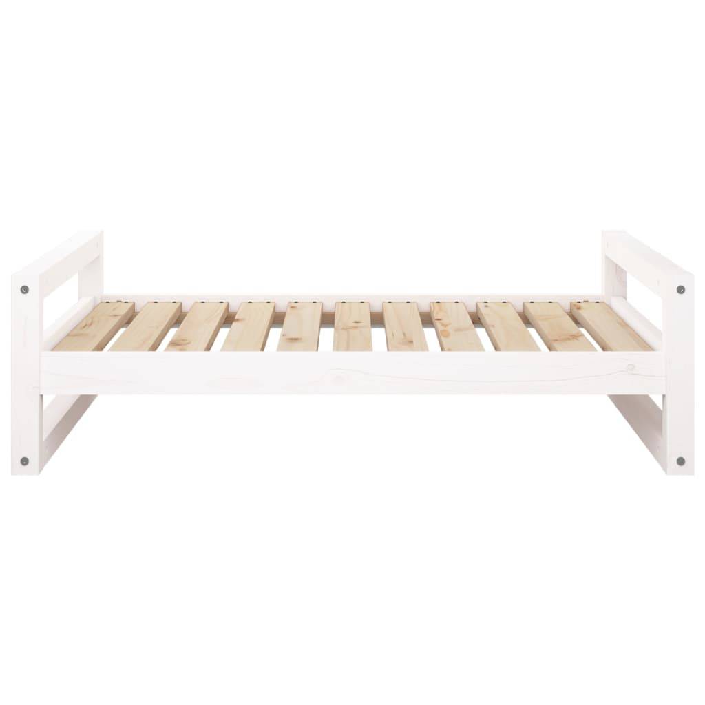 Vidaxl - Lit pour chien Blanc 95,5x65,5x28 cm Bois de pin solide vidaXL 821483 - Imagen 6