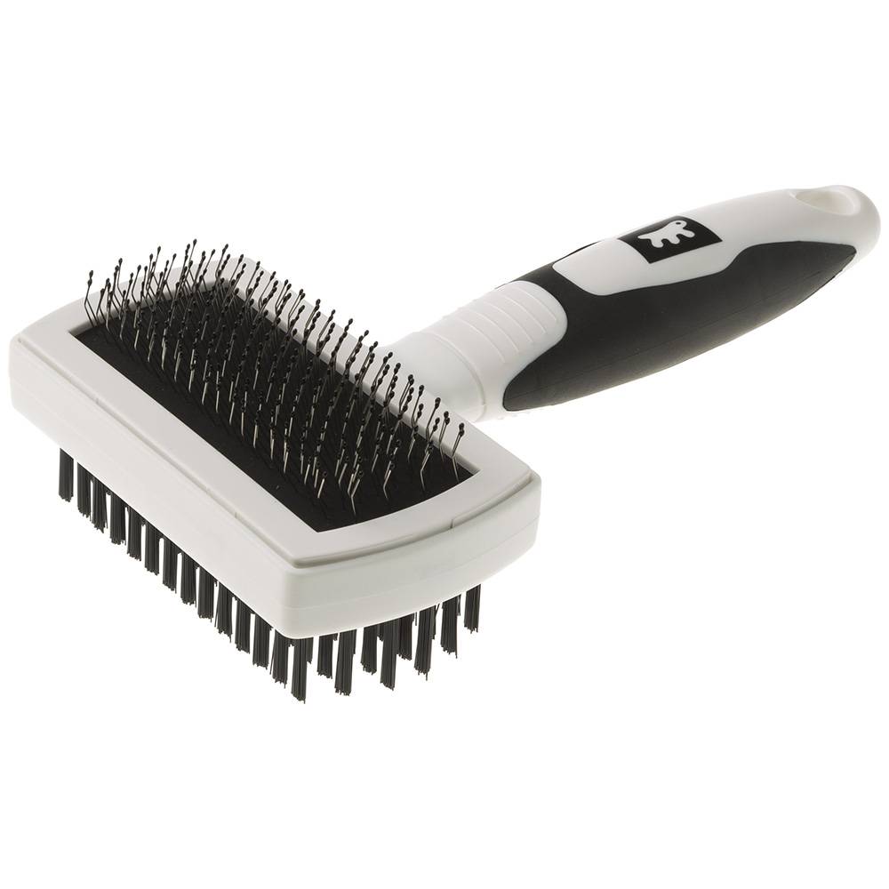 Ferplast - Brosse Combinée Poils-épingles GRO 5765 PREMIUM pour Chiens et Chats à Poil Moyen Long - Image 1