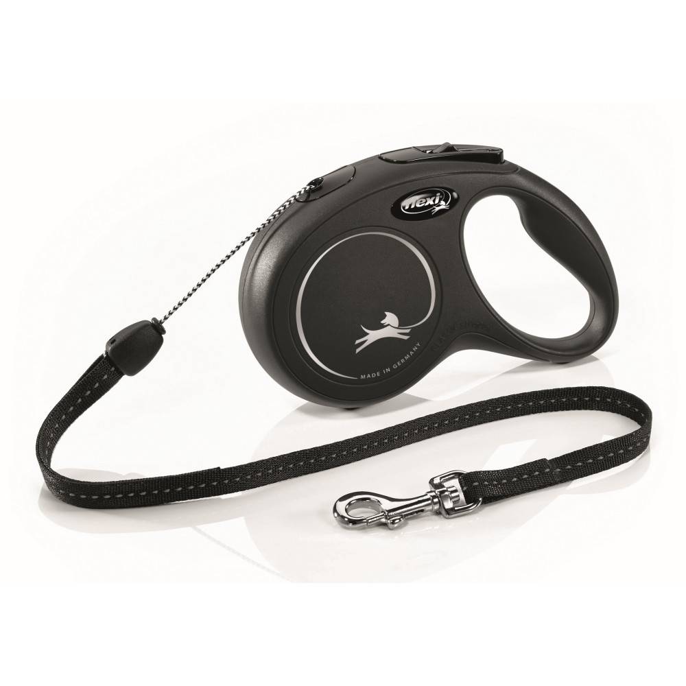 Flexi - Laisse Flexi Classic Cordon S 8 m noir chiens max 12 Kg - Imagen 1