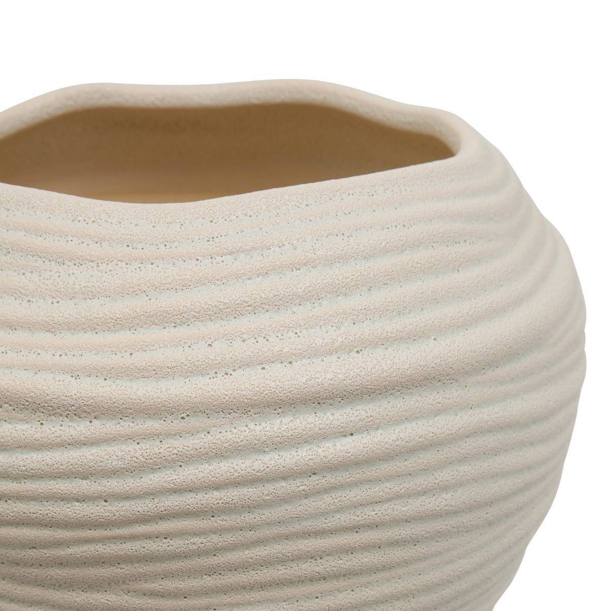 Atmosphera - Vase Prudi blanc H22cm - Atmosphera Créateur d'intérieur - Image 3